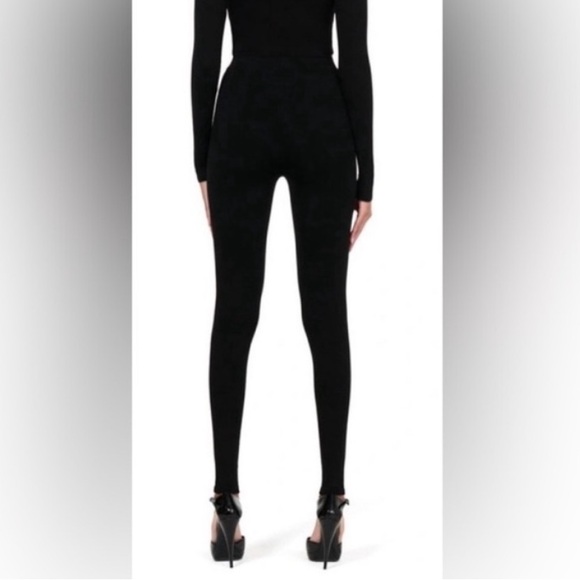 Naked Wardrobe Black Ribbed Sculpt Leggings - Picture 3 of 5